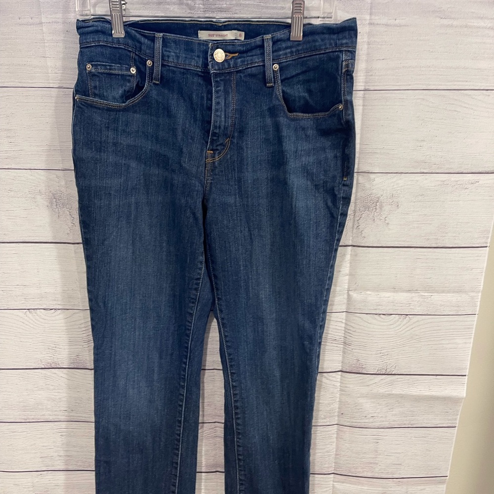 Levis 505 Straight Jeans Size 8 Short